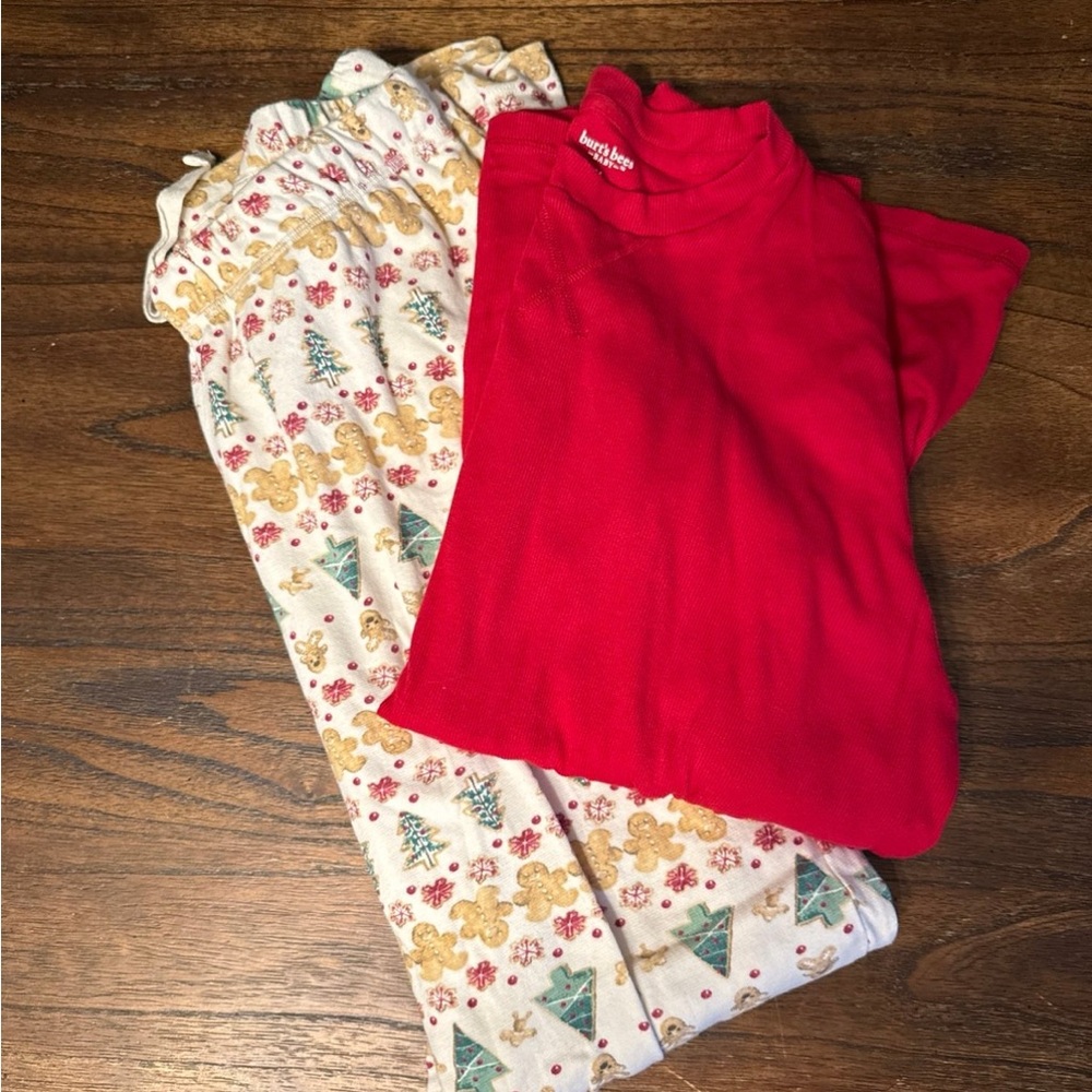 Burt’s Bees Baby Men’s Medium Gingerbread Fair Isle Christmas Family Pajamas